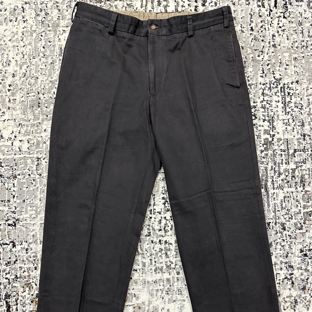 Bills Khakis Men’s Dark Grey Brushed Cotton Pants - Picture 2 of 4